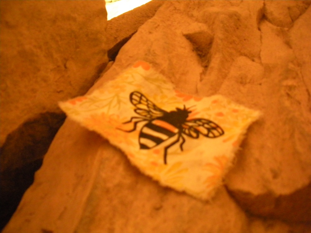 Bee-patch within Newgrange during Solstice.